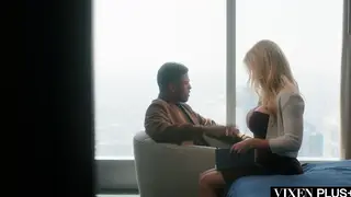 Blonde MILF Craves BBC in Intense Interracial Encounter