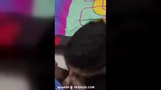 Two Men Share a BBC in an Interracial Threesome Blowjob