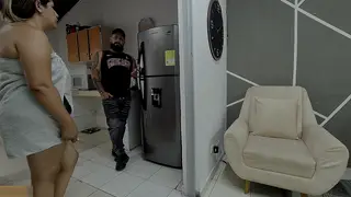 BBW Latina Fucks Handyman While Husband Watches