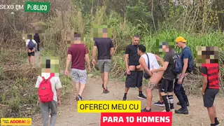 Curvy Latino Takes Two BBCs in a Public Park