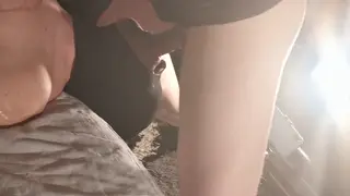 Submissive Femboy Swallows Deep Throat Load