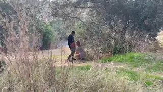 Busty Babe Takes BBC Outdoors in Broad Daylight