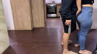 Curvy Indian Wife Gives Handjob Then Takes It Doggystyle