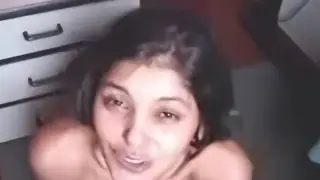 Latina Takes Thick Facial After Intense Amateur Session