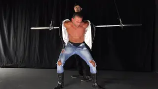 Muscular Latino Endures Intense Bondage Session