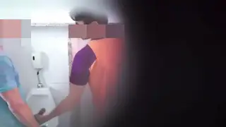 Latino Stud Delivers Sloppy Blowjob and Handjob in Bathhouse
