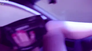 Curvy Latinas Share Intimate Foot Play in Car