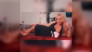 Blonde Beauty Teases Her Wet Pussy in a Slow Solo Session