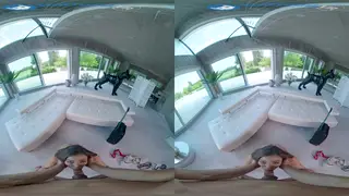 Petite Latina Takes a Thick Cock Deep in VR Doggystyle