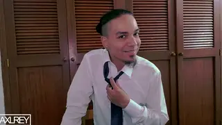 Petite Latina Student Earns a Hard Lesson at the Desk