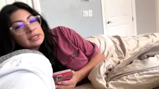 Latina Stepsister Shares Bed for POV Taboo Encounter