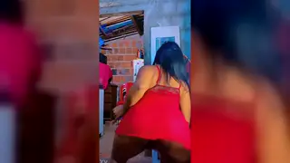 Curvy Woman Dances Sensually in Sheer Dress