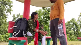 Indian Bhabhi Gives Blowjob Outdoors Then Fucks Doggystyle