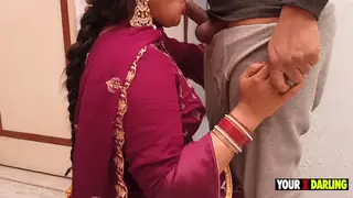 Chubby Indian Milf Gets Creampied in the Bathroom