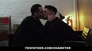 Mature Priest in Uniform Takes a Twink Bareback