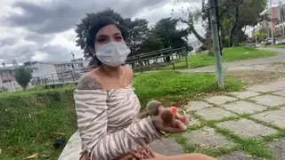 Indian MILF Pays Stranger for Outdoor Anal and Blowjob