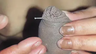 Indian Wife Torments Husband With Pierced Cock and Feet Play