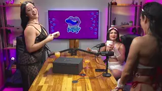 Brunette Latina and Busty Partner Share Lesbian Lingerie Play