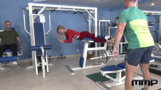Blonde European Teen Takes Multiple Cocks in Casting Gym Session