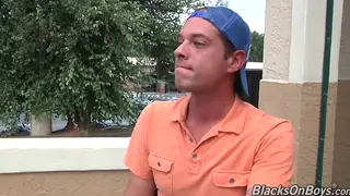 Slender White Guy Takes Two Black Cocks Deep