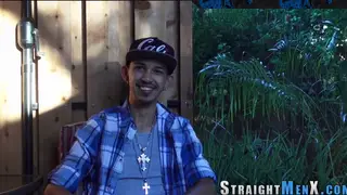 Tattooed Latino Hunk Strokes His Big Cock to Cumshot