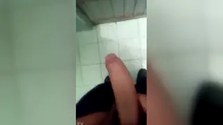 Guy Strokes His Hard Length in Close-Up