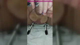 European BBW Milf Dominates Submissive Man With Ballbusting Bondage