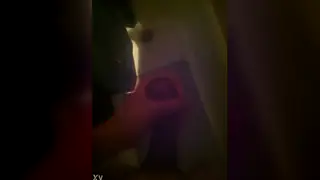 Fit Guy Strokes His Hard Cock Under the Shower Spray