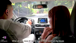 Petite Latina Vendor Picked Up for Outdoor Public Sex