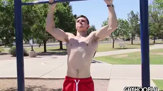 Handsome Guy Strokes to a Solo Cumshot