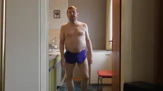 Uncut Stud Shows Off Big Dick and Ass