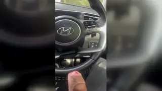 Muscular Hunk Gets Roadside Blowjob During Car Cruise