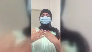 Arab BBW Wife Masturbates on Webcam for Her Cuckold