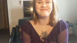 Blonde BBW Teen Gives First Blowjob in New Apartment
