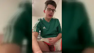 European Twink Masturbates in Sportswear While Watched