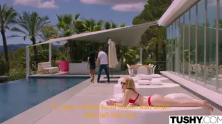 Petite Blonde Takes Her Friend's Boyfriend Deep in Anal