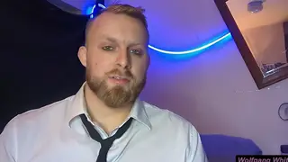 Hairy Bear Boss Jerks Off Employee in POV Roleplay