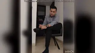 Latino Stud Gets His Sheer Stockings Worshipped After Work