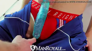 Delivery Guy Tests a New Toy on a Willing Client