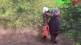 Petite Ebony Babe Takes BBC Gangbang Outdoors Bareback