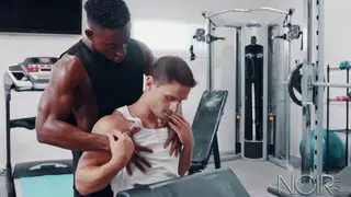 Muscular Coach Rims Hunk Before Gym Anal