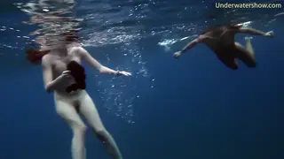 European Students Tease Underwater in Shower POV