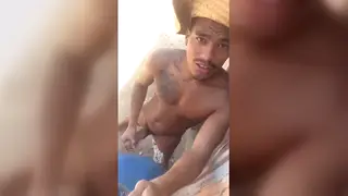 Black Hunk Strokes His Massive Cock to Explosive Finish