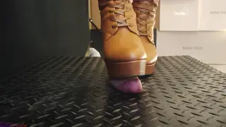 Femdom Trio Delivers CBT and Boot Trampling