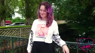 European Teen Brunette Gives Passionate Blowjob