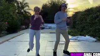 Blonde Stepmom Welcomes Stepson's Cock Into Her Ass