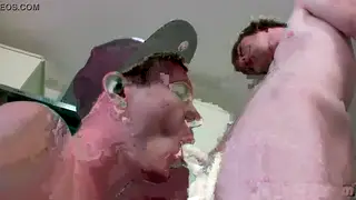 Smooth Twink Explores Oral Pleasure First Time