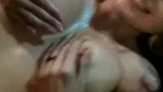 Blonde Amateur Enjoys Titjob and Oral Pleasure