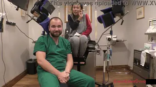 Tattooed Latina in Lingerie Pisses During Medical Exam