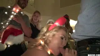 POV Gangbang Erupts in a Crowded Club